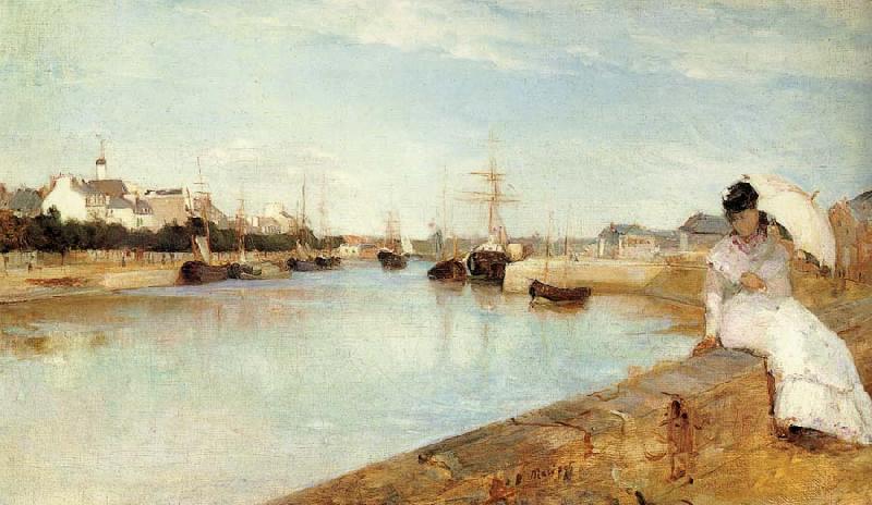 Berthe Morisot The Harbor at Lorient oil painting image